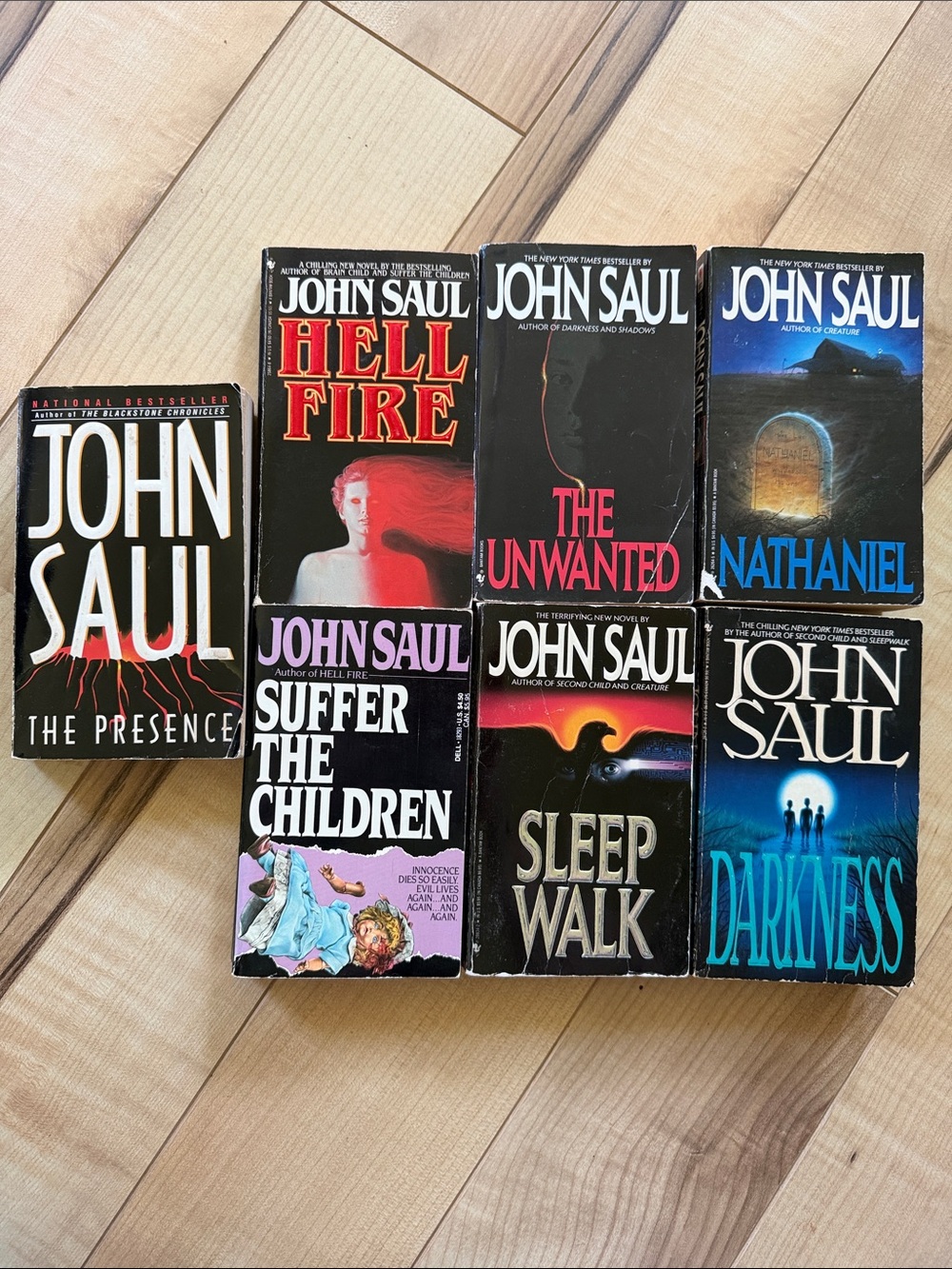 Vintage John Saul horror book lot